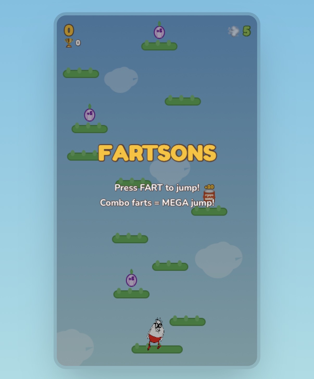 Fartson Jump Game